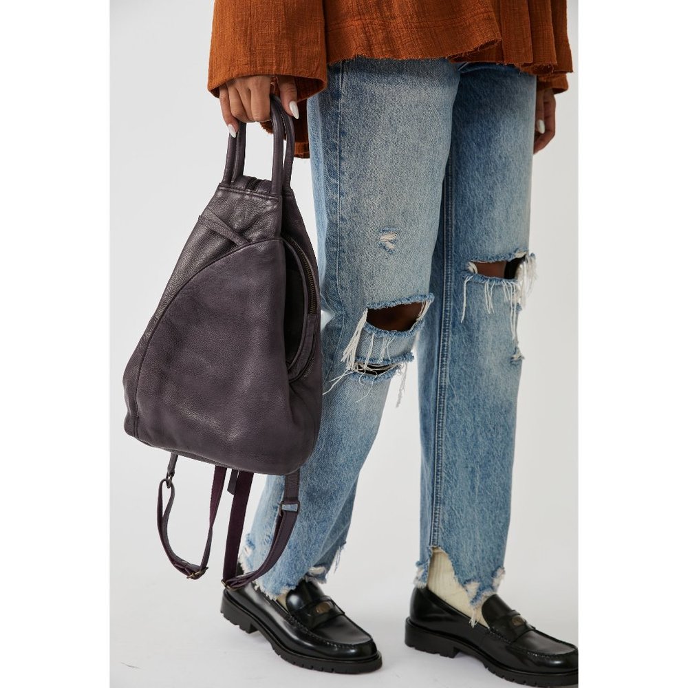 Free People Purple Backpack We the Free Convertible Sling - Plum